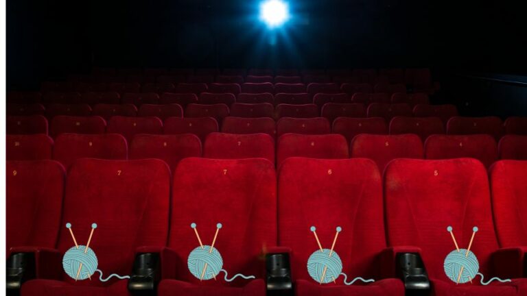 Nur noch ein einziges Mal. Strick-Kino im Kinopolis.