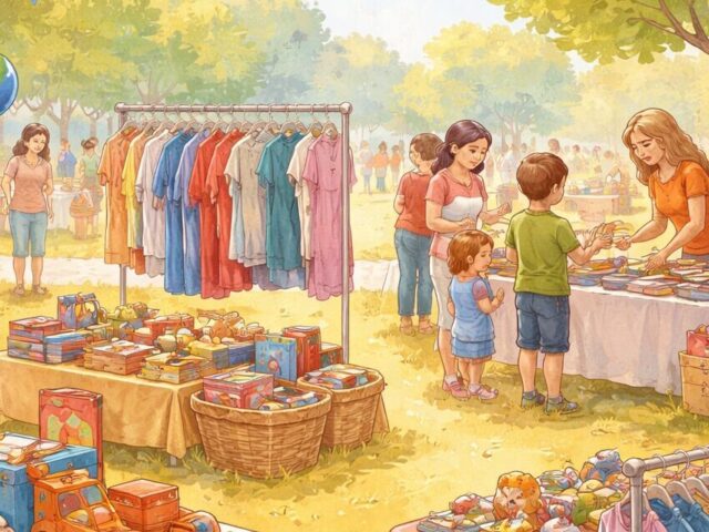 Kindertrödelmarkt an der GGS Opladen-Herzogstr.